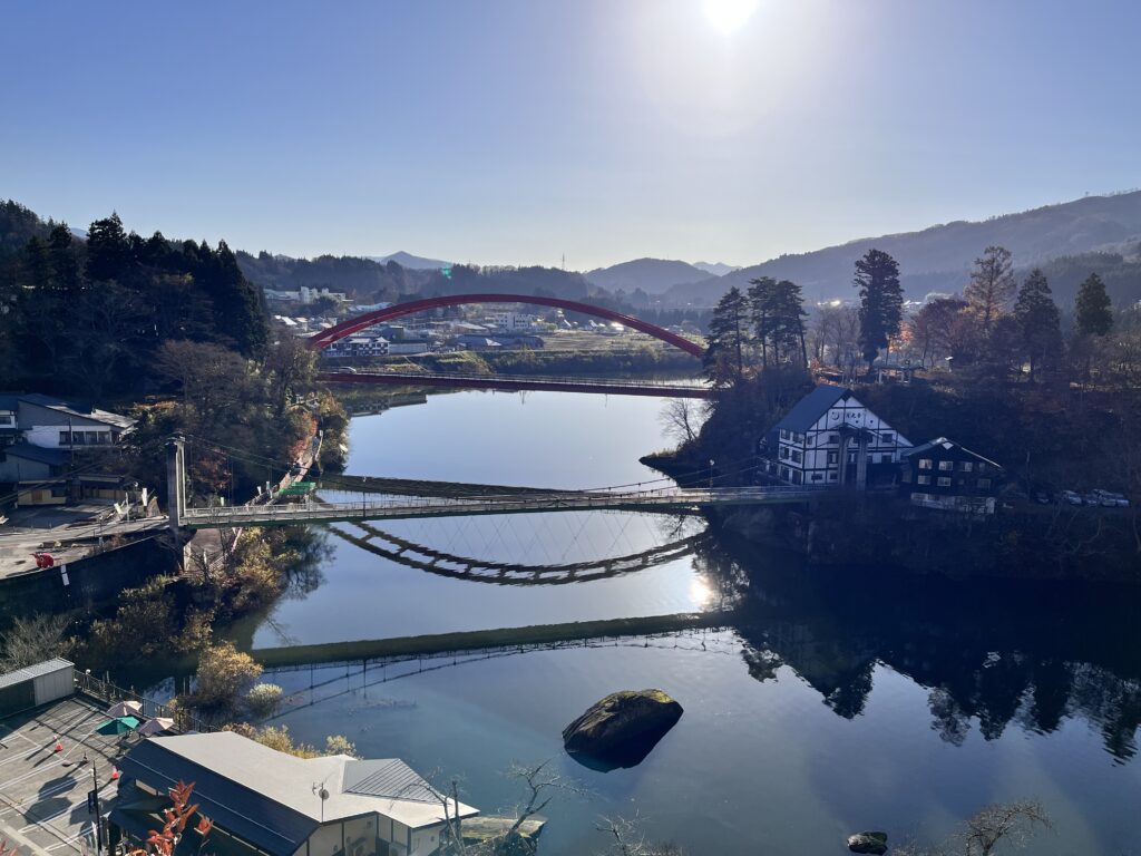 円蔵寺より只見川